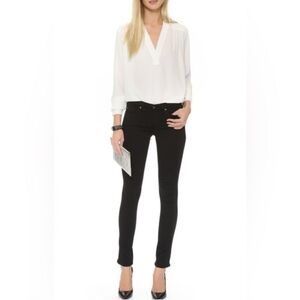 Women's Black AG Stilt Straight Cigarette Leg Jeans Size 29